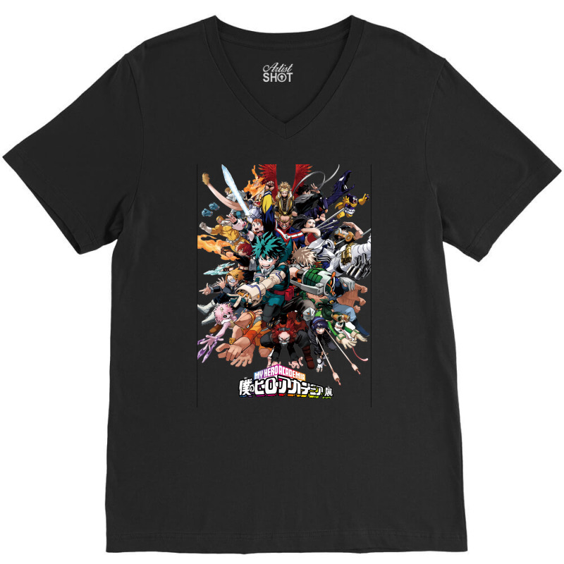 Class 1 A Heroes V-Neck Tee by salayobatrazf | Artistshot