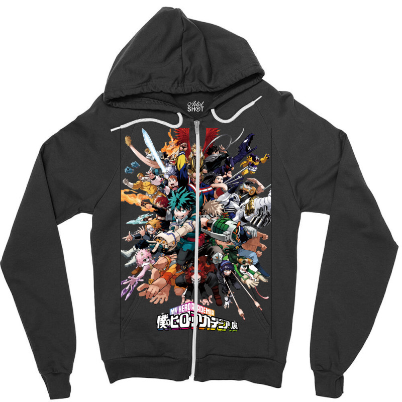 Class 1 A Heroes Zipper Hoodie by salayobatrazf | Artistshot