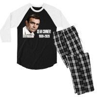 Poster Gift Sean Connery Art Men's 3/4 Sleeve Pajama Set | Artistshot