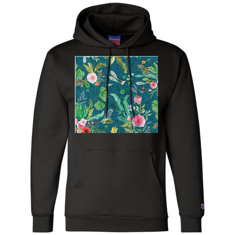 Paradisio Floral Champion Hoodie by ilal2 | Artistshot