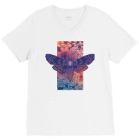 Death Moth V-neck Tee | Artistshot