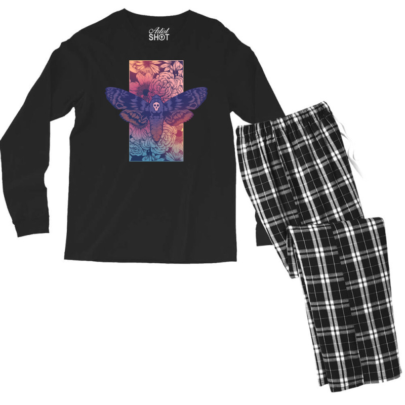 Death Moth Men's Long Sleeve Pajama Set | Artistshot