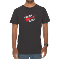 I Destroy Silence Electric Guitar Vintage T-shirt | Artistshot