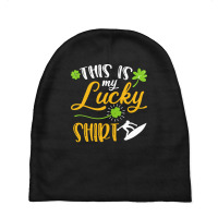 Surfing St Patricks Day T  Shirt Surfing This Is My Lucky Shirt St Pat Baby Beanies | Artistshot