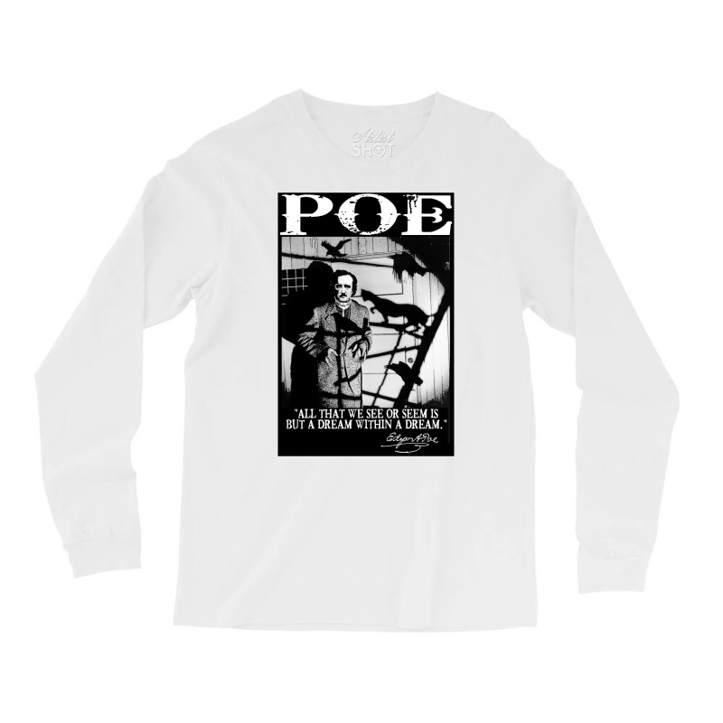 Edgar Allan Poe Long Sleeve Shirts by salayobatrazf | Artistshot