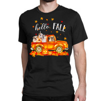 Hello Fall Bulldogs In Car Autunm T  Shirt Bulldogs Hello Fall   Bulld Classic T-shirt | Artistshot