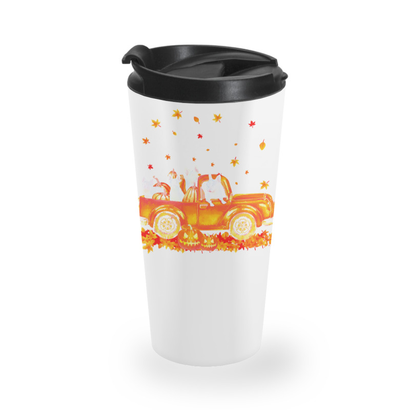 Hello Fall Frenchie In Car Autunm T  Shirt Frenchie Hello Fall   Frenc Travel Mug | Artistshot