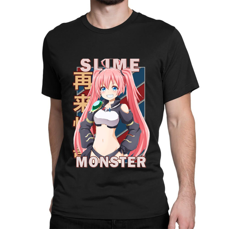 Milim Nava That Time I Got Reincarnated As A Slime Retro Blue Red Desi Classic T-shirt by DIANECULERIE | Artistshot