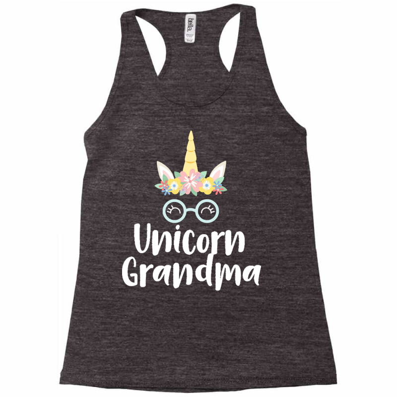 Unicorn Grandma T  Shirt Unicorn Grandma Magical Grandmother Appreciat Racerback Tank by bryana12462 | Artistshot