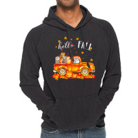 Hello Fall Owls In Car Autunm T  Shirt Owls Hello Fall   Owls In Car P Vintage Hoodie | Artistshot