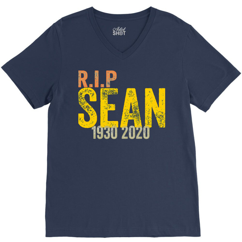 Rip Sean Connery Retro Vinatge V-Neck Tee by actheguisaob | Artistshot