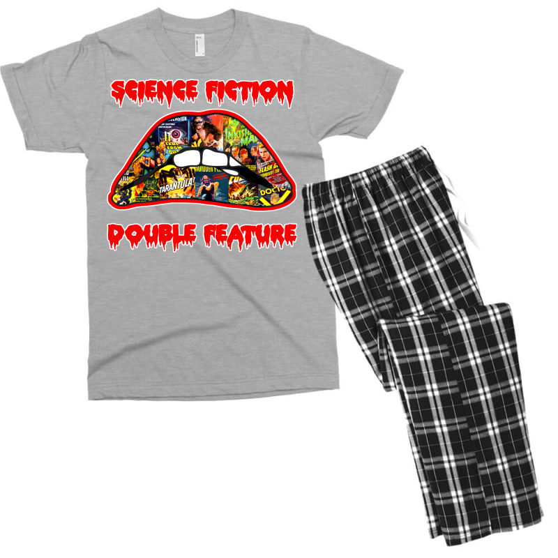 Science Fiction  Double Feature (lips! Lips!! Lips!!!) Men's T-shirt Pajama Set | Artistshot