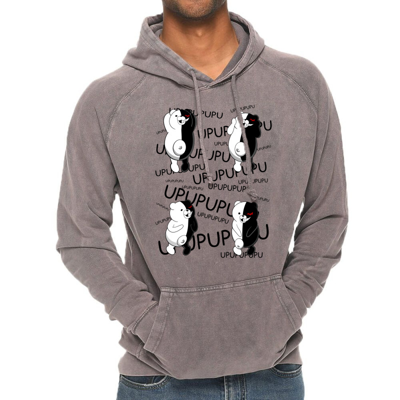 Monokuma Mosaic Vintage Hoodie | Artistshot