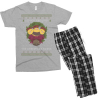 Ronka Around Ugly Christmas Sweater   Xiv Men's T-shirt Pajama Set | Artistshot