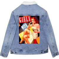 Gun Crazy Call Girl Unisex Sherpa-lined Denim Jacket | Artistshot