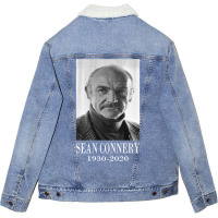 Sean Connery Bond Funny Gifts Unisex Sherpa-lined Denim Jacket | Artistshot