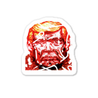 Trump Head Red Haywire Sticker | Artistshot