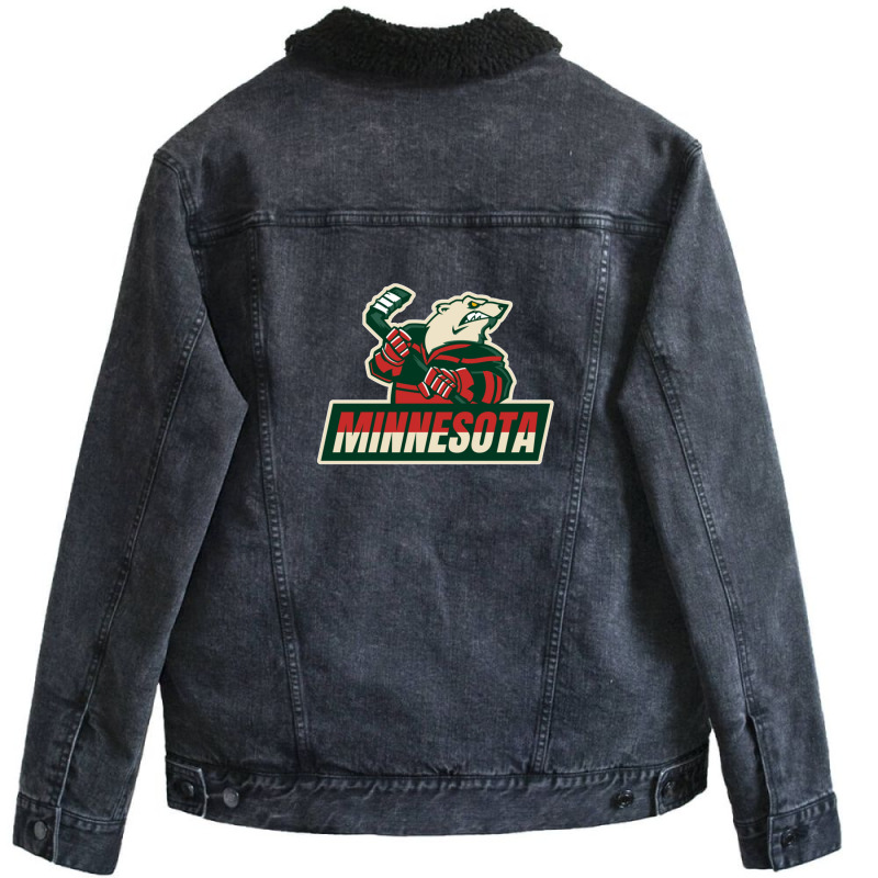 Minnesota Hockey Unisex Sherpa-lined Denim Jacket | Artistshot