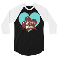 Kitchen T  Shirt Vegan Chef Hat T  Shirt 3/4 Sleeve Shirt | Artistshot