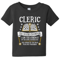 Trending Cleric, The Divine Champion - Dungeons & Dragons (black) Baby Tee | Artistshot