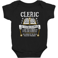 Trending Cleric, The Divine Champion - Dungeons & Dragons (black) Baby Bodysuit | Artistshot