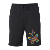 Neon Butterfly T  Shirt Neon Butterfly T  Shirt Fleece Short | Artistshot