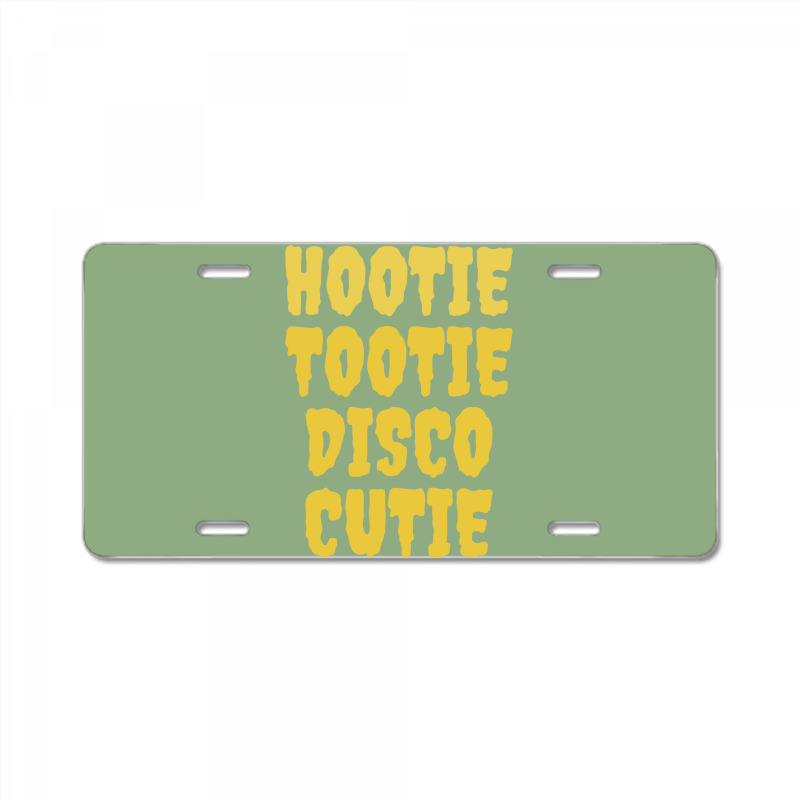 Hootie Tootie Disco Cutie 1 License Plate | Artistshot