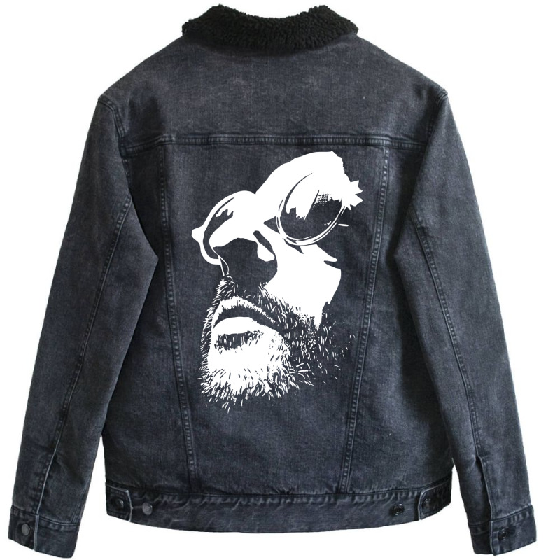 Lèon Movie Black And White Vectorized 3 Unisex Sherpa-lined Denim Jacket | Artistshot