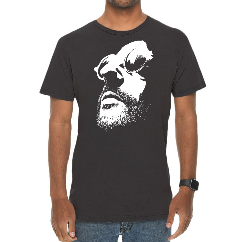 Lèon Movie Black And White Vectorized 3 Vintage T-shirt | Artistshot