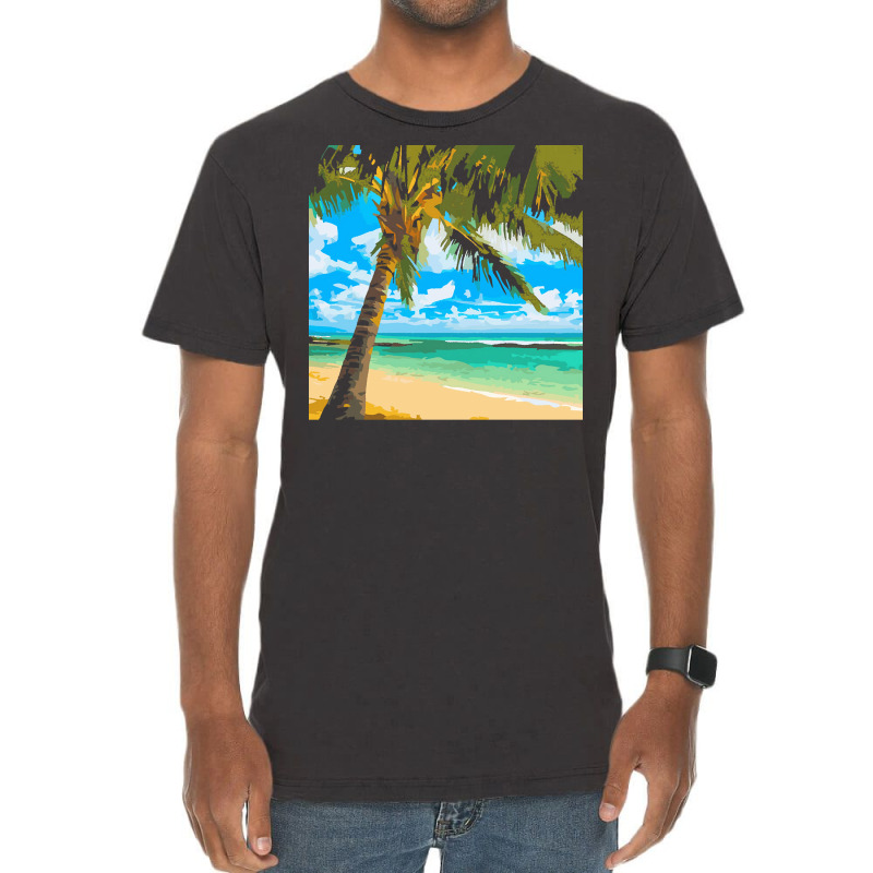 Palm Beach T  Shirt Palm Beach Morning T  Shirt Vintage T-shirt | Artistshot