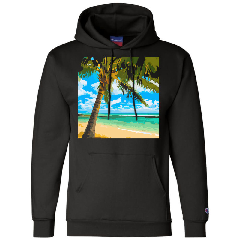 Palm Beach T  Shirt Palm Beach Morning T  Shirt Champion Hoodie | Artistshot