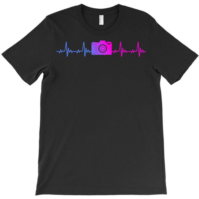 Photographer T  Shirt Camera Photography Heartbeat For Photographers T T-shirt | Artistshot