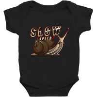 Slow Speed Snail Racer Joke Baby Bodysuit | Artistshot