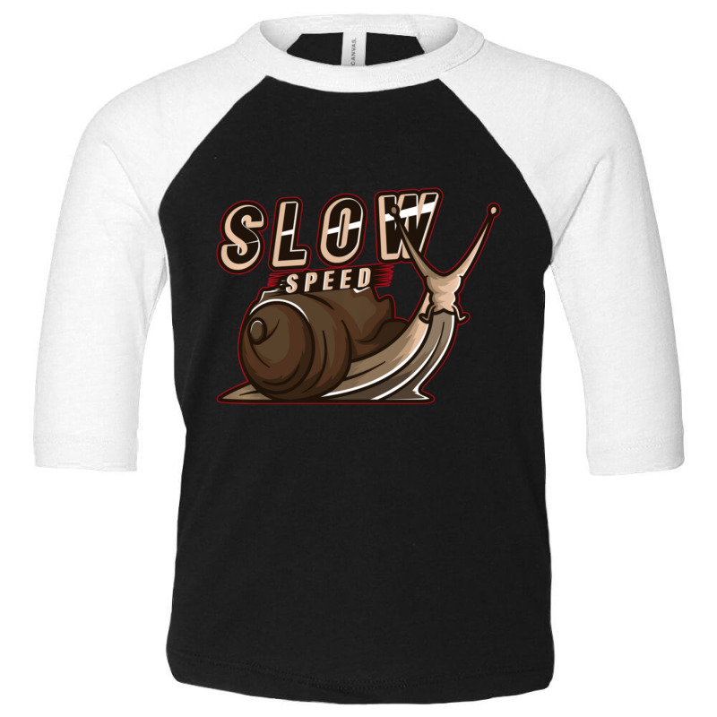 Slow Speed Snail Racer Joke Toddler 3/4 Sleeve Tee by tintruong | Artistshot