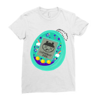 Tamagotchi I Literally Died Ladies Fitted T-shirt | Artistshot