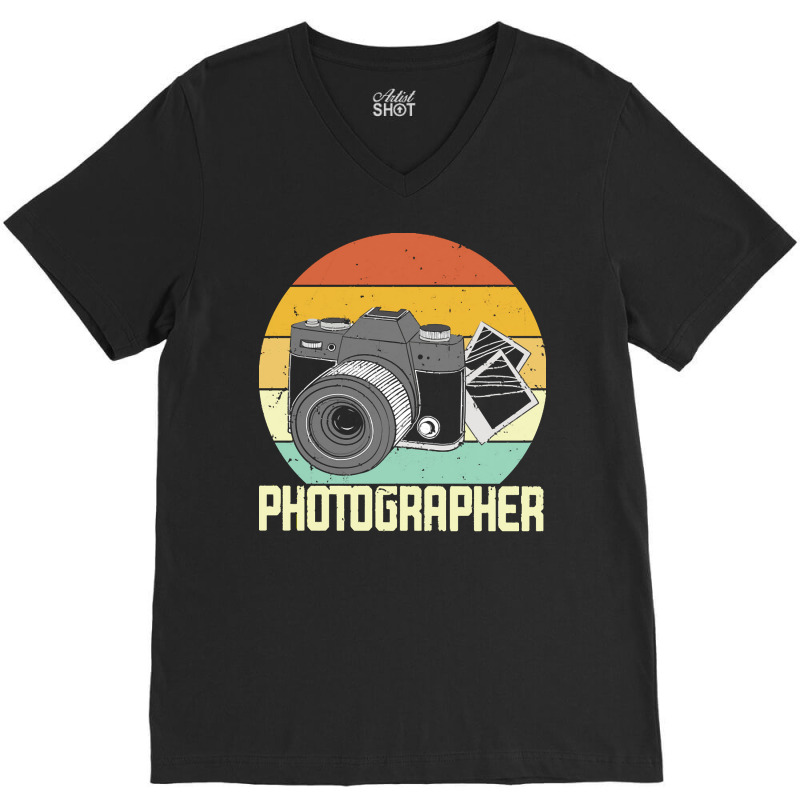 Photographer T  Shirt Photographer T  Shirt V-neck Tee | Artistshot