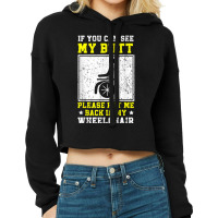 Wheelchair Handicap Amputee Disability Paraplegic T Shirt Cropped Hoodie | Artistshot