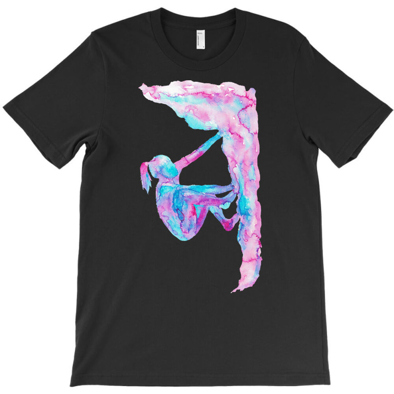 Rock Climbing Watercolour T-shirt | Artistshot