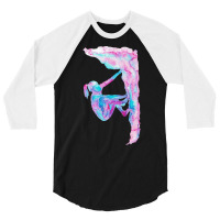 Rock Climbing Watercolour 3/4 Sleeve Shirt | Artistshot