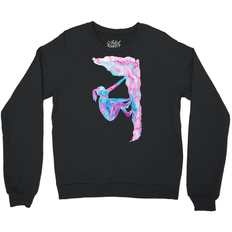 Rock Climbing Watercolour Crewneck Sweatshirt | Artistshot