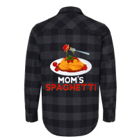 Mom's Spaghetti Food Lover Foodie Loves Pasta Flannel Shirt | Artistshot