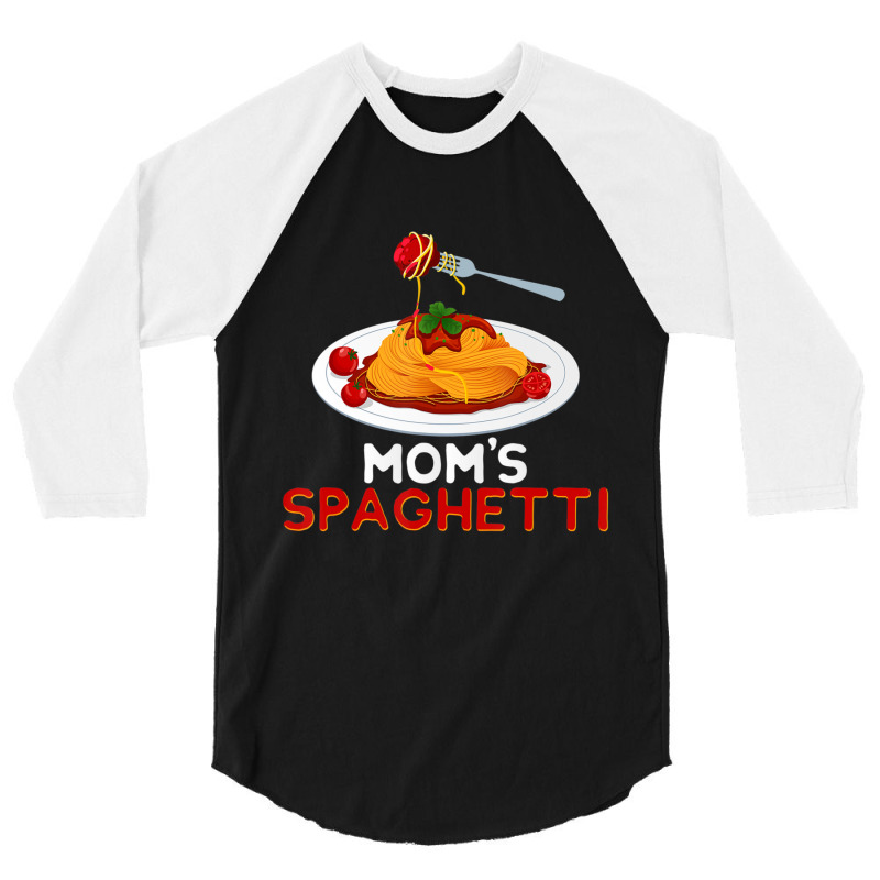 Mom's Spaghetti Food Lover Foodie Loves Pasta 3/4 Sleeve Shirt by namnguyen | Artistshot