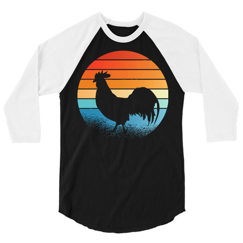 Sunset Rooster T  Shirt Sunset Rooster Gift Ideas T  Shirt 3/4 Sleeve Shirt | Artistshot