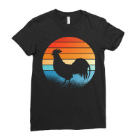 Sunset Rooster T  Shirt Sunset Rooster Gift Ideas T  Shirt Ladies Fitted T-shirt | Artistshot