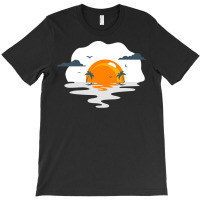 Sunset T  Shirt Sunset As Fried Egg Illustration T  Shirt T-shirt | Artistshot