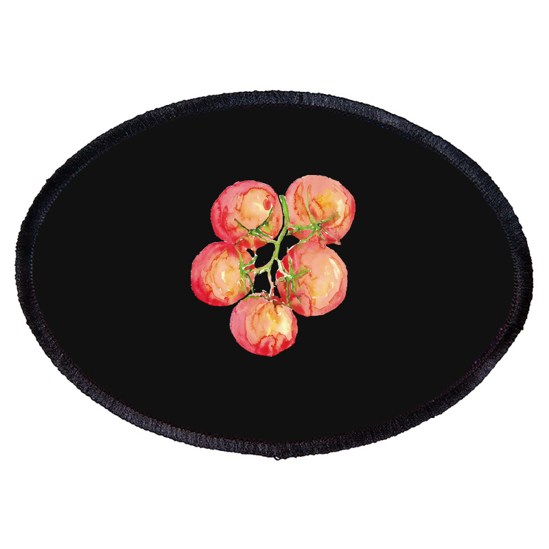 Tomato Wall Watercolor Oval Patch | Artistshot