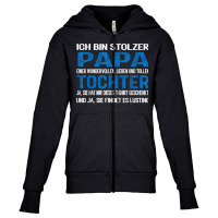 Ich Bin Stolzer Papa Geburtstagsgeschenk Für Männer Lustiger T Shirt Youth Zipper Hoodie | Artistshot