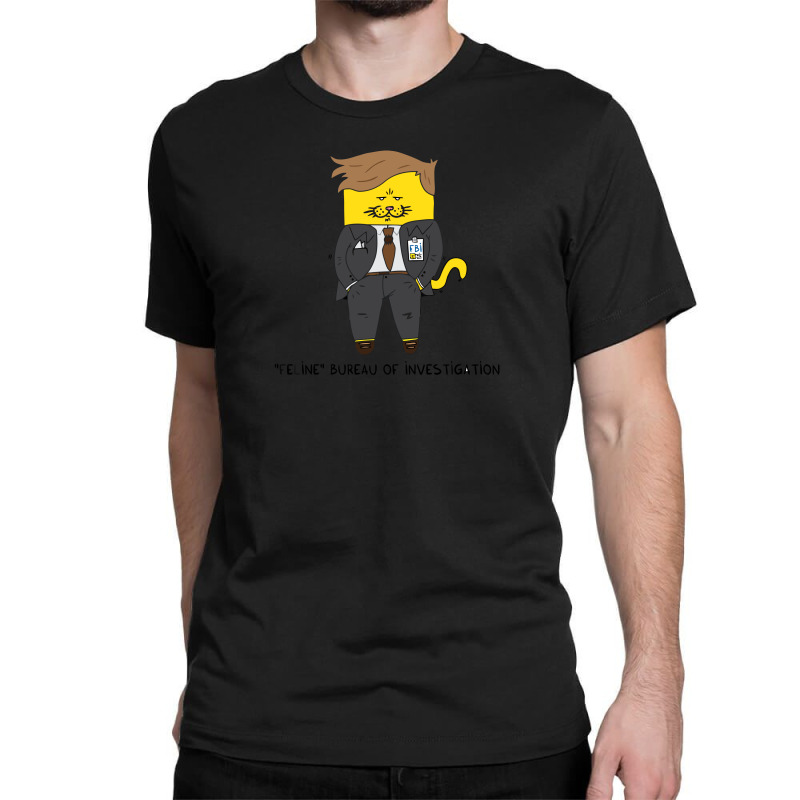 Feline Bureau Of Investigation Classic T-shirt by nawawi12 | Artistshot