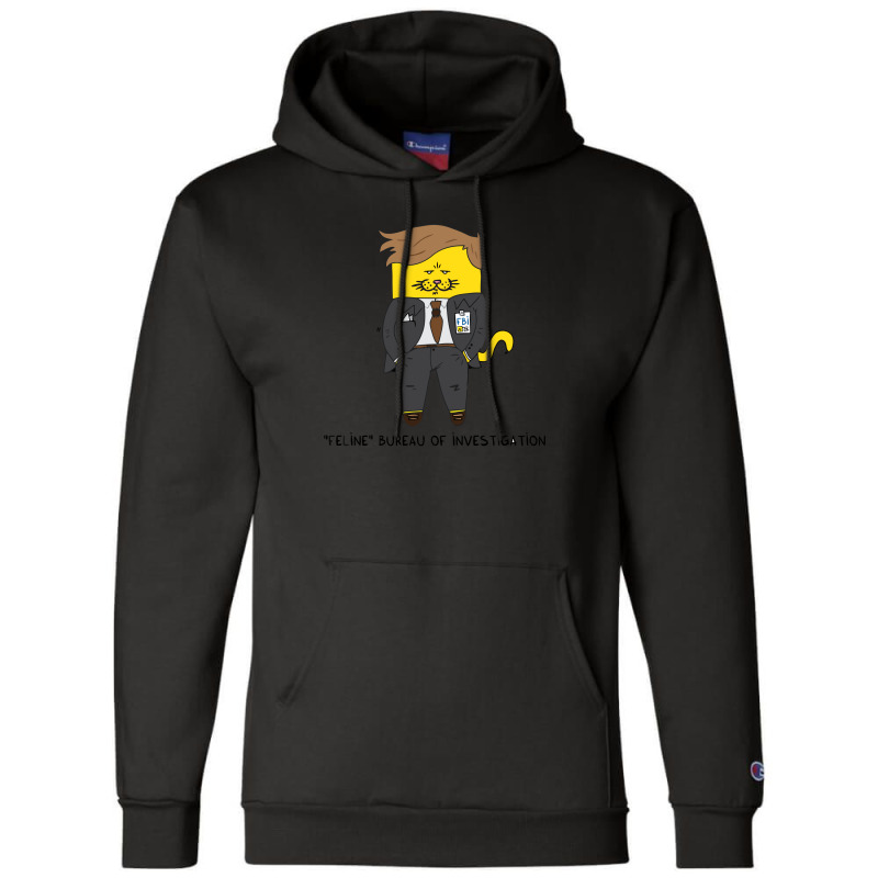 Feline Bureau Of Investigation Champion Hoodie by nawawi12 | Artistshot