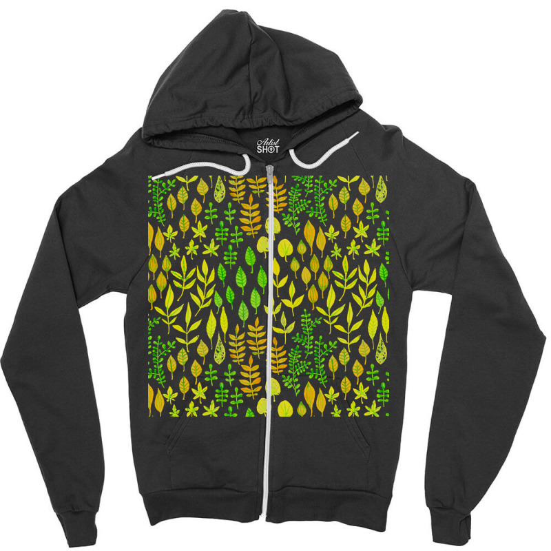 Watercolor Pattern Zipper Hoodie | Artistshot